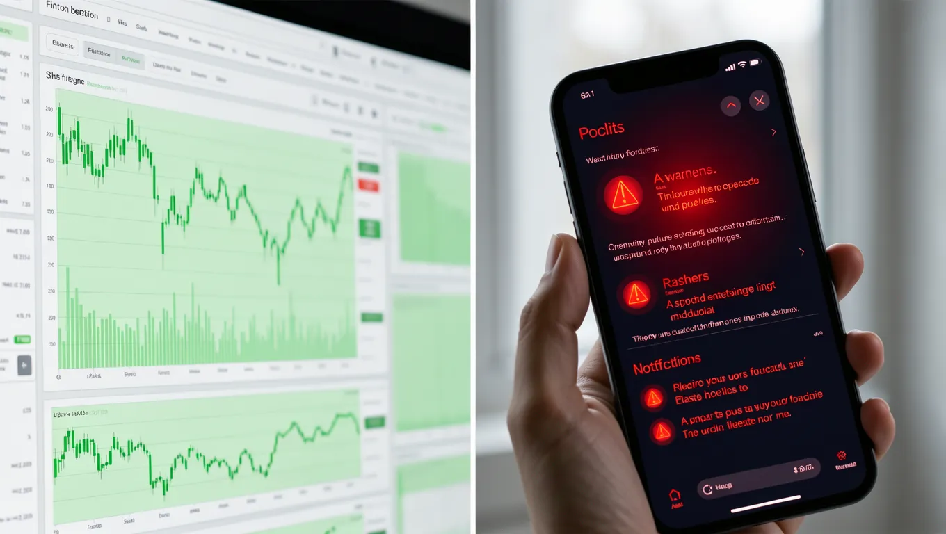 Comparison of stable financial dashboard and urgent predatory loan app