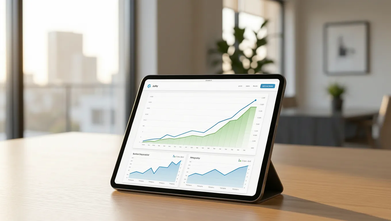 Financial data on a digital tablet representing personal unsecured loans options in 2026